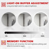 Bluetooth Round Bathroom Mirror With LED Light Illuminated Touch Sensor Demister