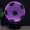 3D LED Night Light Football Table Lamp Kids Gift Colour Changing Home Decor