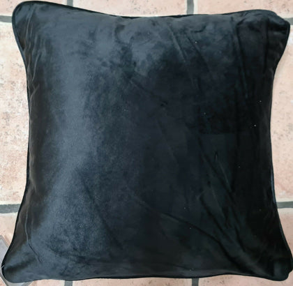 New Plain Luxury Velvet Cushion Cover With Piped Edges All Sizes