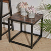 Industrial Wood Metal Coffee Table Sofa Side End Table Bedside Table Nightstand