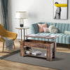 Wooden Coffee Table With Storage Lift Top Up Drawer Shelf Living Room Furniture