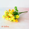 36 Heads Artificial Silk Flowers Bunch Wedding Home Grave Outdoor Bouquet UK