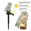 Owl Solar Powered Garden Light LED Outdoor Ornament Lawn Waterproof Novelty Lamp