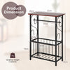 Bathroom Storage Cabinet Narrow Sofa Side Table End Table W/ Toilet Paper Holder