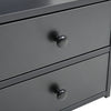 Bedside Cabinet with 2 Drawer Space Save Nightstand Table And Open Storage Shelf