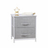 Fabric Chest of Drawers Cabinet Storage Unit Bedside Table w/ 2/3/4/5 Drawers UK
