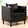 Occasional Chesterfield Tub Chair Upholstered Wing Backed Armchair Lounge Fabric