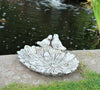 Outdoor Garden Ornament Bird Feeder or Bath Basin ceramic Sunflower Statue