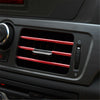 10x Auto Car Accessories Air Conditioner Outlet Decoration Strip Universal RED