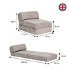 Jumbo Cord Z Bed Single Size Fold Out Chairbed Sofa Seat Foam Guest Futon Chair