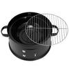 Smoker BBQ Charcoal Grill Portable Outdoor Barbecue Meat Food Cooking Drum Oven