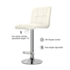 2/4/6x Modern Faux Leather Bar Stools Breakfast Chairs Swivel Gas Lift Kitchen