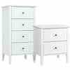 2/4 Drawer Bedside Table Chest Cabinet Storage Nightstand Floor Unit Furniture