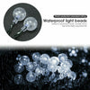 100-20LED SOLAR POWERED RETRO BULB STRING LIGHT GARDEN OUTDOOR FAIRY SUMMER LAMP