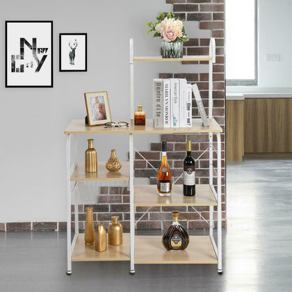 Kitchen Bakers Rack Utility Microwave Oven Stand Storage Cart Home Workstation