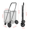4 Wheel Shopping Trolley Large Capacity Lightweight Frame Strong Folding Cart UK