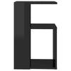 Living Room Modern Side Table High Gloss Black 36x30x56 cm Chipboard