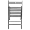Folding Chairs Wooden Wood Studying Dining Office Student Uni Chair Grey x1