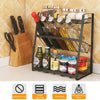 3 Tier Kitchen Stand Spice Herb Curry Jar Rack Holder Cupboard Organiser Storag