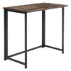 Vintage Industrial Metal Wooden Computer Desk Home Office Study Table Foldable