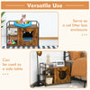 Large Cat Litter Box Enclosure Furniture Wooden Kitty Washroom Hidden Cabinet