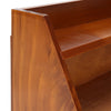 Solid Wood 3 Tier Storage Cabinet Shelving Display Home Office Table Wall Rack