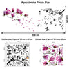 Butterflies Vines and Magnolia Flowers Spring Wall Stickers Home Art Decorations