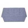 Durable Folding Storage Pouffe Footstool Seat Bench Ottoman Linen Suede Box Gray