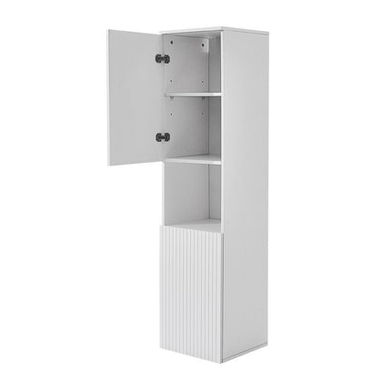 Panana Bathroom Mounted Cabinet Storage Cupboard Tallboy Unit White 2 Door 120cm