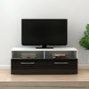Modern 100cm Black & White TV Unit Stand Cabinet Cupboard with LED Living Room