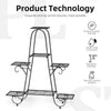 Metal Plant Stand Flower Shelves Planter Storage Rack High Low Pots Display Hold