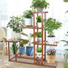 Wooden Plant Shelf Ladder Style Flower Pots Corner Stand Storage Unit In/Outdoor