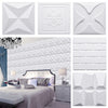 12/24PCS PVC 3D Wall Panel Wallpaper Ceiling Tile Cladding Cover Bedroom Decor