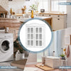 Wall-mounted Bathroom Cabinet Double Door 3 Tiers Medicine Storage Organizer
