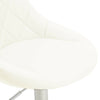 2pcs Cream MADRID Gas Lift Faux Leather Bar Stools Home Kitchen Breakfast Bar