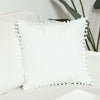 1/2x Velvet Cushion Cover Pom Poms Home Decorative Sofa Car Throw Pillow Case UK