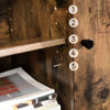 Industrial Storage Sideboard Large Rustic Cabinet Vintage Metal Console Table