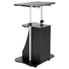 Movable Laptop Computer Desk Table w/ Storage Compartment Height Adjustable