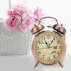 UK Night Light Classic Double Bell Desk Alarm Clock Quartz Movement Bedside Hot