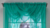 Plain Tasselled Voile Swags All Colours-Net Curtains Voile Swag Valance Pelmet