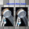 Shower Head Water Saving Flow 360° Rotating with Small Fan High Pressure Spray