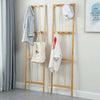 Wooden Clothes Rail Garment Hanging DIsplay Stand Shelves Freestanding Bedrorom