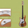 Basswood Electric GP Bass Guitar with Bag Pick Wire Tools Left-Hand