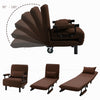 Fold Out Single Chair Sofa Bed Guest Sleeper Chairbed 5-Positions Adjustable