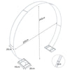 Romantic Wedding Arch Party Backdrop Stand Elegant White Metal Frame Flower Rack