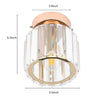 NEW Design Genuine Crystal Hallway Flush Ceiling Light Chandelier Free E14 Bulb