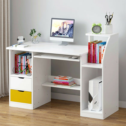 Large Computer Desk Drawer Laptop PC Study Writing Table Home Office Workstation