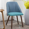 1/2x Occasional Dining Chair Linen Fabric Padded Seat Home Office Meeting Chair