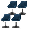 1/2/4x Bar Stools Gas Lift Swivel Stool Breakfast Club Cafe Chairs Velvet Metal