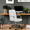 Executive Office Chair PU Leather Computer Desk Chair Adjustable Task Chair